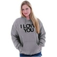 thumbnail image 3 of Famous Movie Quote Couples Matching Unisex Plus Fleece Graphic Hoodie Brisco Brands 2X, 3 of 5