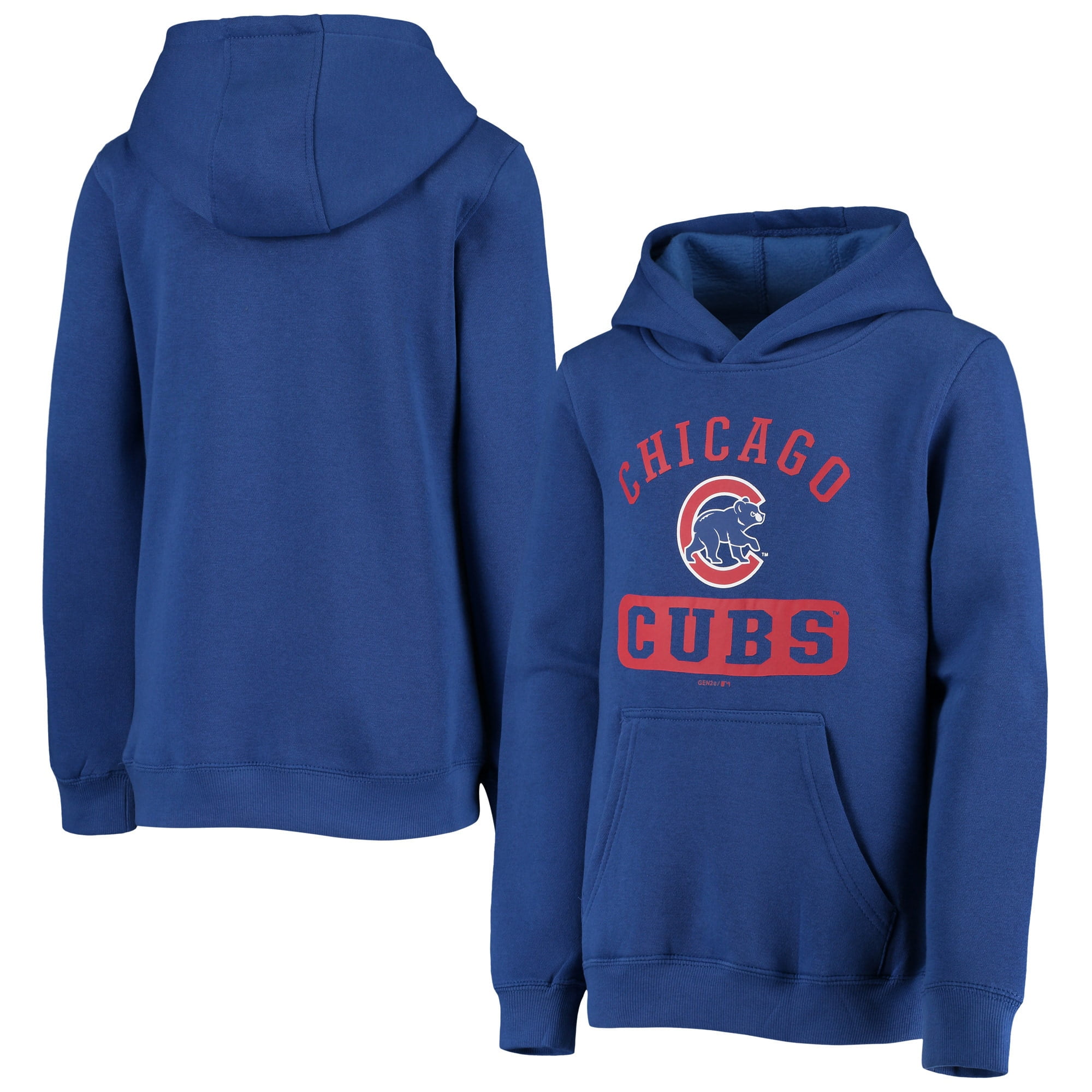 Chicago Cubs Youth Banner Pullover Hoodie - Royal ...