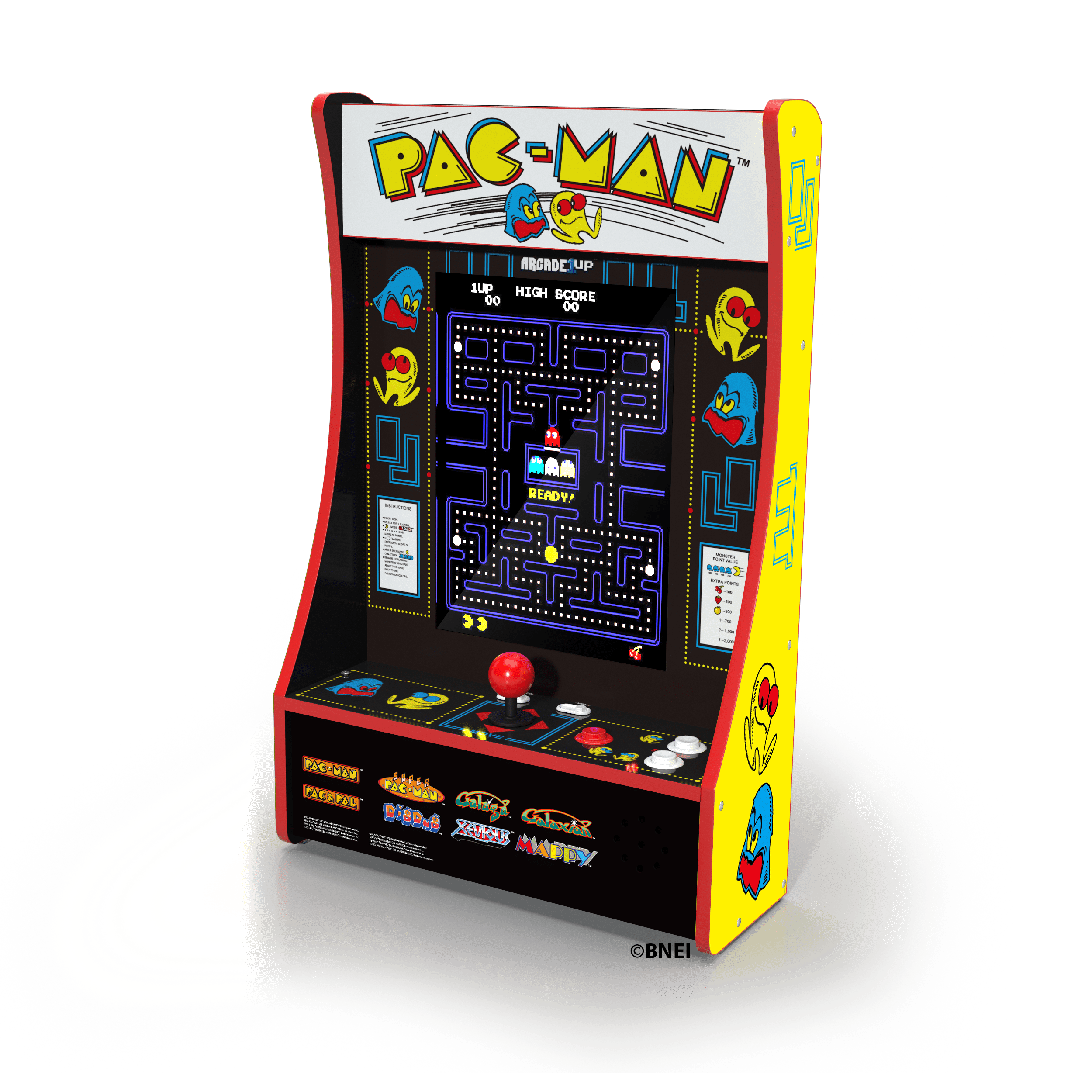 Arcade1UP Pac-Man Yellow Party-cade – 8 Games