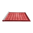 thumbnail image 2 of Ahgly Company Machine Washable Indoor Round Checkered Red Modern Area Rugs, 6' Round, 2 of 4