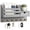 A-Grey, variant on Key Holder Wall Mount with Drawer and 6 Sturdy Hooks
