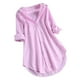 thumbnail image 2 of ICHUANYI Clearance Women Stripe Long Sleeve Turn-down Collar Button Loose Top Blouse(Pink, L) ICHUANYI WER2023080705859, 2 of 8