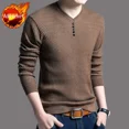 thumbnail image 3 of Camiseta de cuello en V con capa base para hombre, sudaderas de manga larga, tendencias de moda 2024, venta de lujo, Harajuku, alta marca, jerseys para hombre, 3 of 5