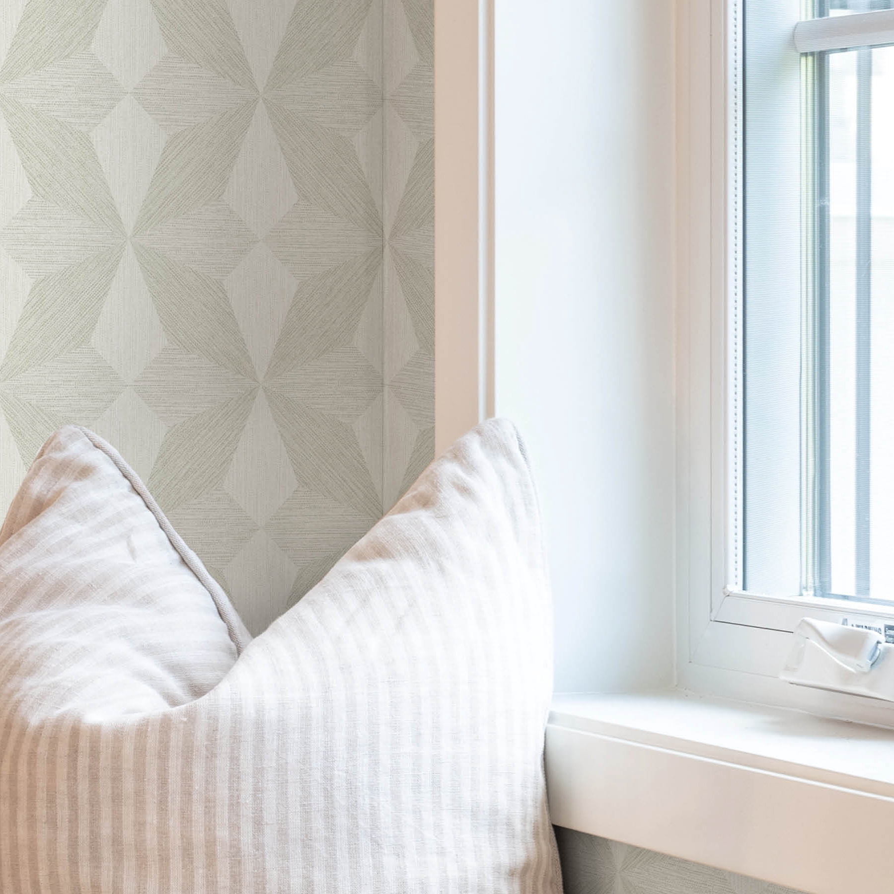 Roommates Studio Cream Atticus Peel and Stick Wallpaper 30.75 Sq. ft