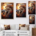 thumbnail image 4 of Designart "Exploring a Surrealistic Savannah with Lions I" Animals Wall Decor, 4 of 5