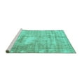 thumbnail image 2 of Ahgly Company Machine Washable Indoor Rectangle Persian Turquoise Blue Traditional Area Rugs, 4' x 6', 2 of 4