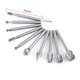 thumbnail image 4 of 10pcs High Speed Steel Burrs Rotary Files Woodworking Carving Tool Set 1/8inch Shank, 4 of 4