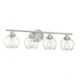 thumbnail image 3 of 4 Light Vanity Light-Mid-Century Modern Style with Modern and Contemporary Inspirations-8.5 inches Tall By 30 inches Wide-Satin Nickel Finish Bailey, 3 of 4
