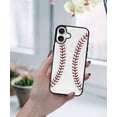 thumbnail image 5 of WIRESTER Shockproof Soft Rubber Cover Case for Apple iPhone 16 6.1" 2024, Baseball, 5 of 5