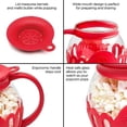 thumbnail image 3 of Microwave Popcorn Maker Bucket Microwave Bowl Mini Machine Safe Silicone Lid Popcorn Maker Blue, 3 of 6