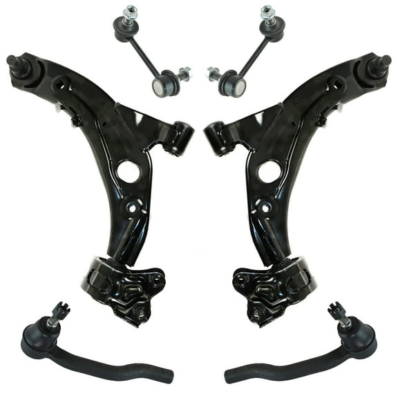 TRQ Front Control Arm Ball Joint Sway Link Tie Rod Steering Suspension Kit 6pc PSA65193 Fits select: 2007-2012 MAZDA CX-7