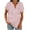 Pink-41, variant on Women's Floral Print Short Sleeve Tee - V Neck Trendy Loose Fit Casual Tunic Top