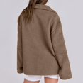 thumbnail image 6 of Xyxonk Women Winter Warm Fuzzy Fleece Sherpa Jacket Long Sleeves Zipper Thickened Coat 2025 Casual Jacket with Pockets Stand Collar Outwear,Camel 2XL, 6 of 6