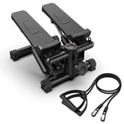 Rongmiping Compact Stepper with Resistance Bands and 300LBS Load Capacity - LCD Monitor Included