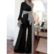 thumbnail image 1 of Women"s Jumpsuit Lace Up Print One Shoulder Elegant Party Cocktail Party Regular Fit Long Sleeve Kb, 1 of 5