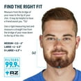 thumbnail image 3 of RZ Mask M2 Mesh Air Filtration Face Mask with Carbon Filters Large, Sky Blue, 3 of 7