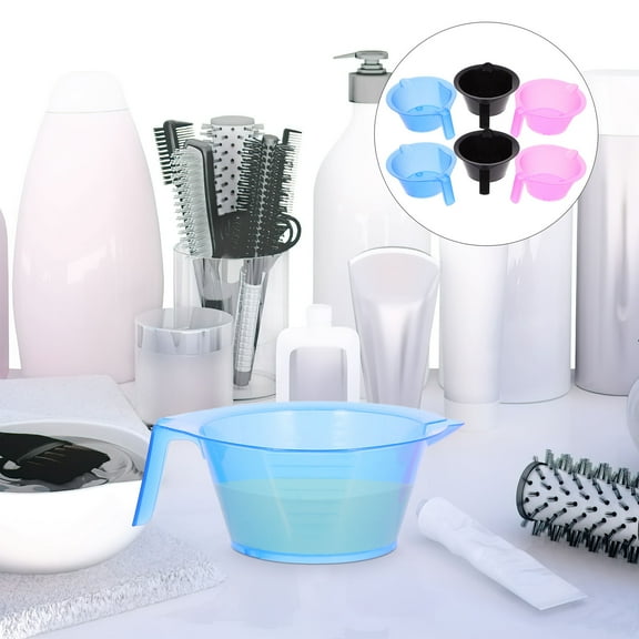 OUNONA 6Pcs Highlight Bowl Transparent Hair Color Bowl For Hair Dyeing At Home
