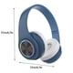 thumbnail image 3 of Liquidación de regalos de Pascua Quinlirra: auriculares inalámbricos Bluetooth supraaurales con luz RGB y micrófono, 10 horas de uso, auriculares plegables, regalo de cumpleaños para mamá, 3 of 8