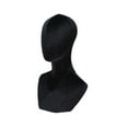 thumbnail image 4 of Vaveren Mannequin Head Shoulder Bust Businesses Shopping Mall Hats Display Stand Black, 4 of 8