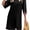 Black, variant on LookbookStore Women's Classic Black Short Dresses Summer Mesh Panel Bell Sleeve Dress Size L Size 12 Size 14
