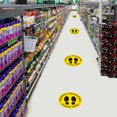 thumbnail image 2 of Amdohai Antiskid Sticker Floor Sign Floor Decal Stand Here Yellow, 2 of 7