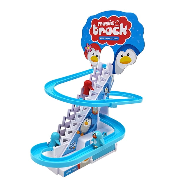 IROINID Puzzle Électrique pour Enfants Course d'Animaux Escalier Jeu d'Escalade Animaux