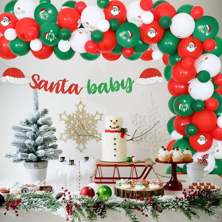 Christmas baby hot sale shower decorations