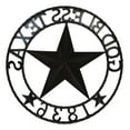 thumbnail image 5 of 24"Dia Patriotic Western Lone Star God Bless Texas 1836 Metal Wall Circle Sign, 5 of 9