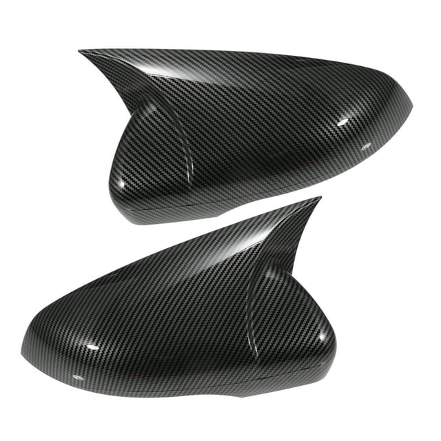 Unique Bargains 1 Pair Car Rear View Side Mirror Cover Cap Carbon Fiber Pattern for Volkswagen Golf 6 MK6 Touran