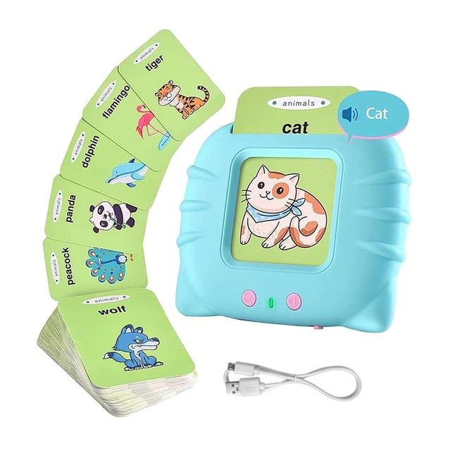 Máquina de aprendizaje Sunnimix 224 piezas de tarjetas flash azul