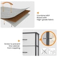thumbnail image 2 of Pellebant 5-Drawer Dresser Indoor Household Kids Storage Chest Gray & Black, 2 of 9