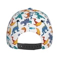 thumbnail image 3 of Lsque Block Dinosaur Baseball Cap Trucker Low Profile Hat Golf Dad Hat Adjustable Original Classic Unconstructed Plain Cap Men Women, 3 of 9
