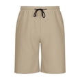 thumbnail image 6 of Tauxra Shorts for Men with Pockets, Elastic Waist Drawstring, Lightweight Breathable Athletic, Solid Color Casual Summer Beach, 6 of 6