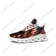 thumbnail image 1 of Zapatillas deportivas planas con la bandera estadounidense para hombre y mujer, de alta calidad, con cordones y malla, hechas a medida., 1 of 6