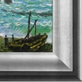 thumbnail image 2 of Rough Sea at Etretat with Athenian Silver Frame 8"X10", 2 of 3