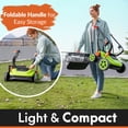 thumbnail image 2 of GreenSweep TurfoMax Artificial Grass Sweeper – Electric Turf Cleaner with Collection Bag & Adjustable Height Settings, 2 of 8