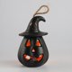 thumbnail image 2 of Linterna de luces de Halloween, 2 uds., Mini linterna de vela de calabaza de Halloween, luces de escena de miedo de Halloween, decoración de linterna de Halloween Vintage, 2 of 5