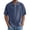 Blue_004, variant on Mens Knit Polo Shirt Casual Short Sleeve Hollow Out Knit Shirt Jacquared Texture Knitted Polo Shirts Purple 2XL