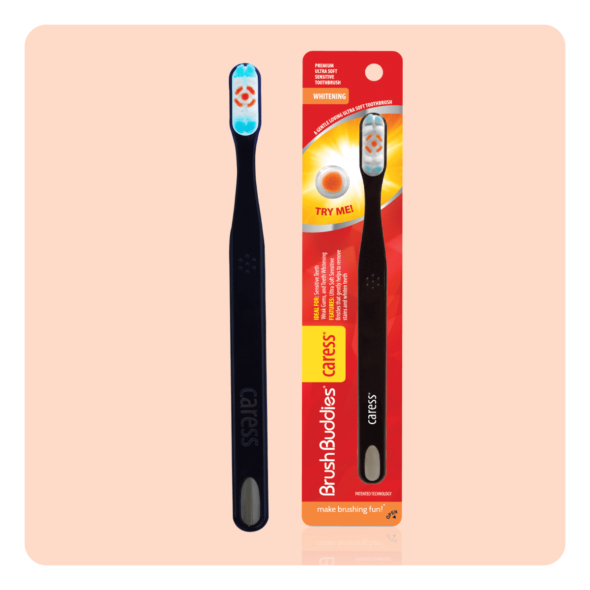 Brush Buddies Caress Whitening Toothbrush