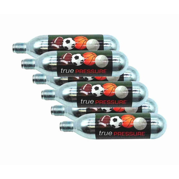 True Pressure 16 gram CO2 Cartridges for Gas Tire and Sports Ball Inflator