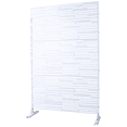 thumbnail image 5 of Tcbosik Metal Privacy Screen for Outdoor, Freestanding Patio Decorative Fence Panel, 76"H x 48"W Portable Divider Screen for Outside Deck, Balcony, Garden, White, 5 of 8