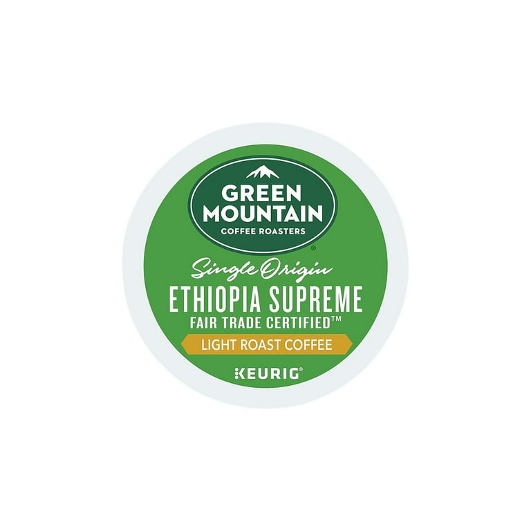 Green Mountain Coffee Light Roasted Keurig Pods Ethiopian Supreme