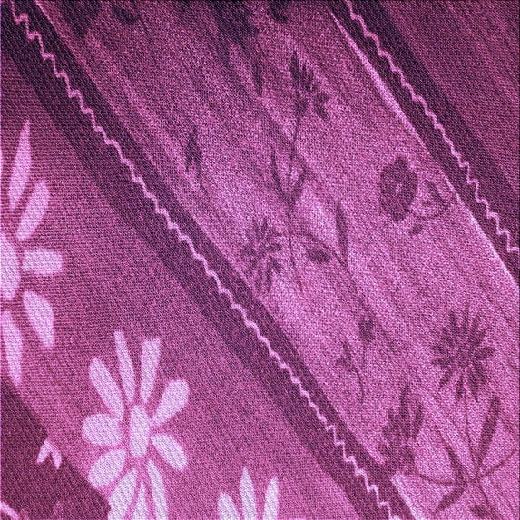 Ahgly Company Machine Washable Indoor Square Transitional Medium Violet Red Pink Area Rugs, 4' Square