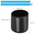 thumbnail image 2 of Uxcell 30MM Vinyl Rubber End Caps, 10 Pack Round Bolt Screw Covers Caps for Metal Tubing Bolts, Black, 2 of 7