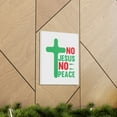thumbnail image 6 of Scripture Walls No Jesus No Peace Romans 5:1 Cross Christian Wall Art Bible Verse Print Ready to Hang Unframed, 6 of 18