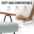 thumbnail image 5 of UNICOO® Modern Accent Chairs, Mid-Century Armchair Living Room Chairs Leisure Chair with Metal Legs Reception Side Chairs (ZKL-222K Diamond Green), 5 of 7