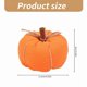 thumbnail image 3 of 4Pcs Harvest Festivals Miniature Fabric Pumpkins Decors Halloween Thanksgiving Faux Small Pumpkins Ornaments for Gifting, 3 of 5