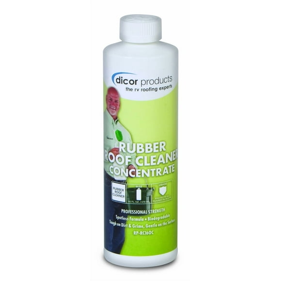 Dicor Corp. Nettoyant pour Toit en Caoutchouc RP-RC160C pour Nettoyer le Toit en Caoutchouc des Véhicules et les Extérieurs; Bouteille de 16 Onces; Simple; avec Emballage en Anglais