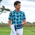 thumbnail image 3 of Balery Bowling Balls Camisa Polo de Hombre con Estampado, de Manga Corta y Tejido Medio, Camisa Tipo Golf Polo-X-Large, 3 of 6