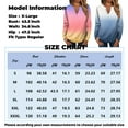 thumbnail image 3 of Women's Summer Tops Women's Fashion Casual V-Neck Long Sleeve Loose Printed T-Shirt Ladies Top With Decorative Buttons, 3 of 5